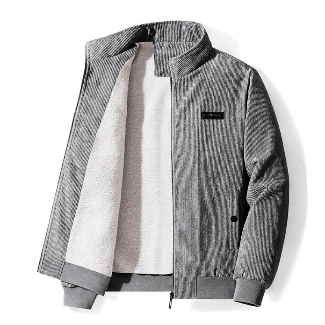 Jurgen - Retro Sherpa-jack uit corduroy