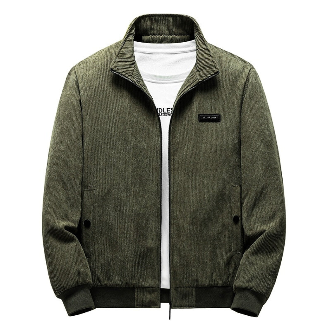 Jurgen - Retro Sherpa-jack uit corduroy