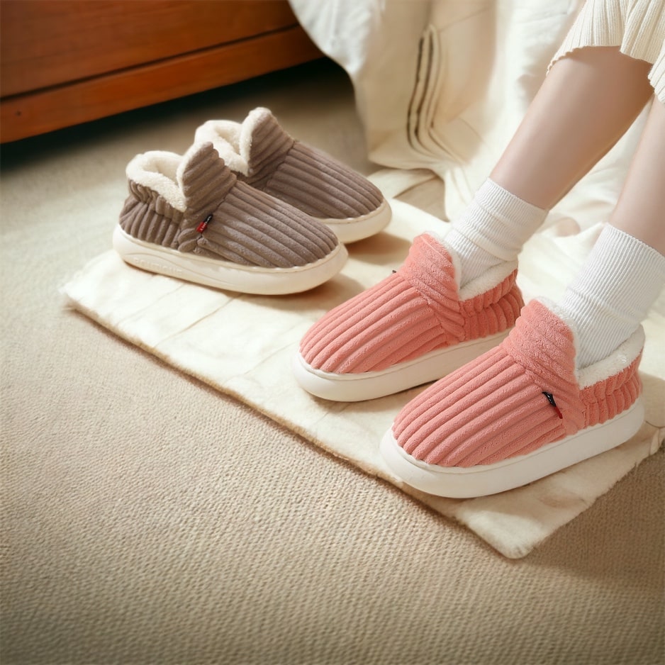 SoleTherm | Warme Wintersloffen met Fluffy Fleece Voering