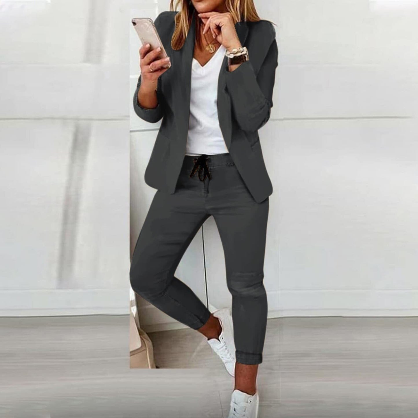 Saar™ | Twee-delig Blazer-Set met Elegante Pasvorm en Hoogwaardige Stoffen