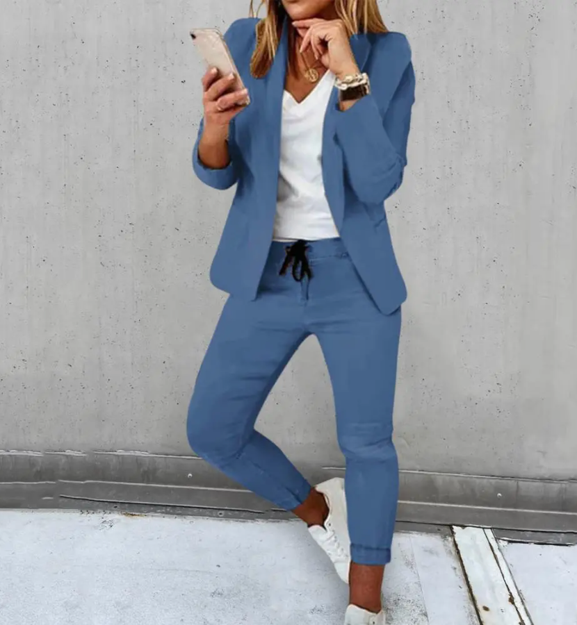 Saar™ | Twee-delig Blazer-Set met Elegante Pasvorm en Hoogwaardige Stoffen