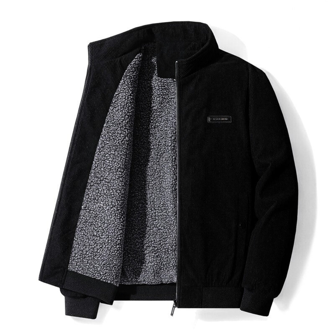 Jurgen - Retro Sherpa-jack uit corduroy