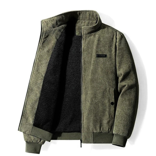 Jurgen - Retro Sherpa-jack uit corduroy